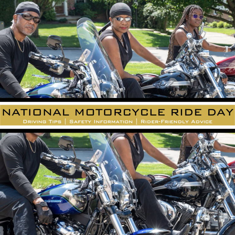 National Motorcycle Ride Day | Practical Stylish Living | Motorcycle Lifestyle Black Harley Davidson Riders