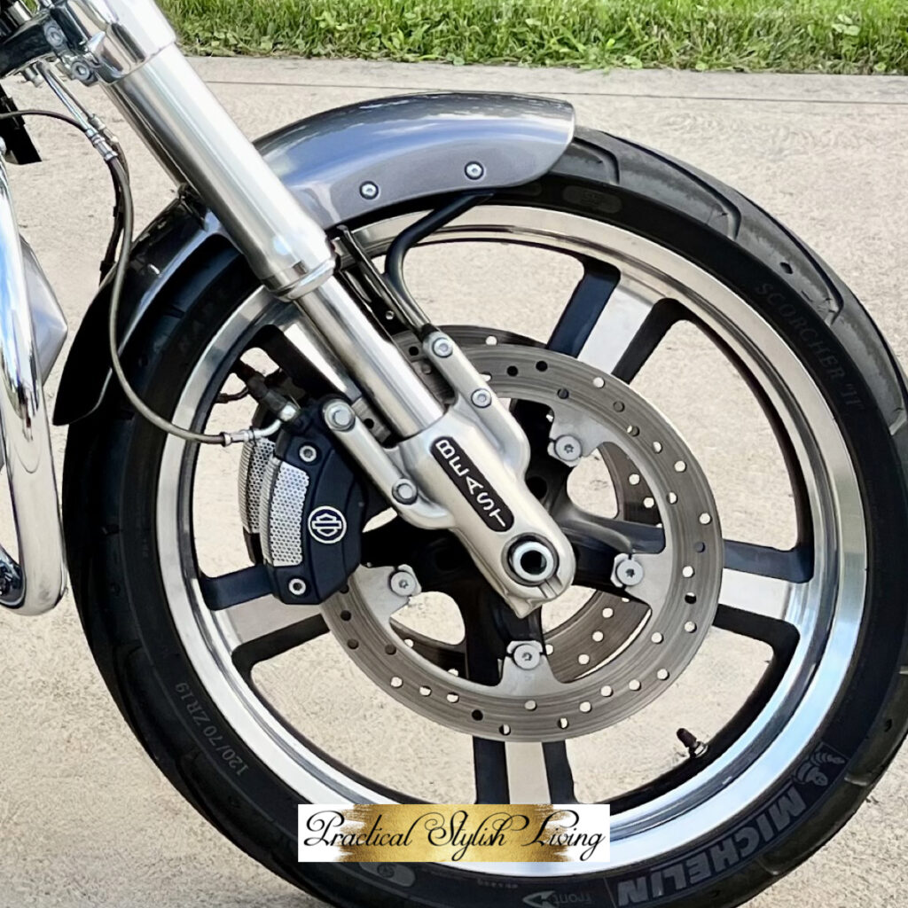 Motorcyclist Eric Jones Harley-Davidson V-Rod motorcycle nicknamed The Beast