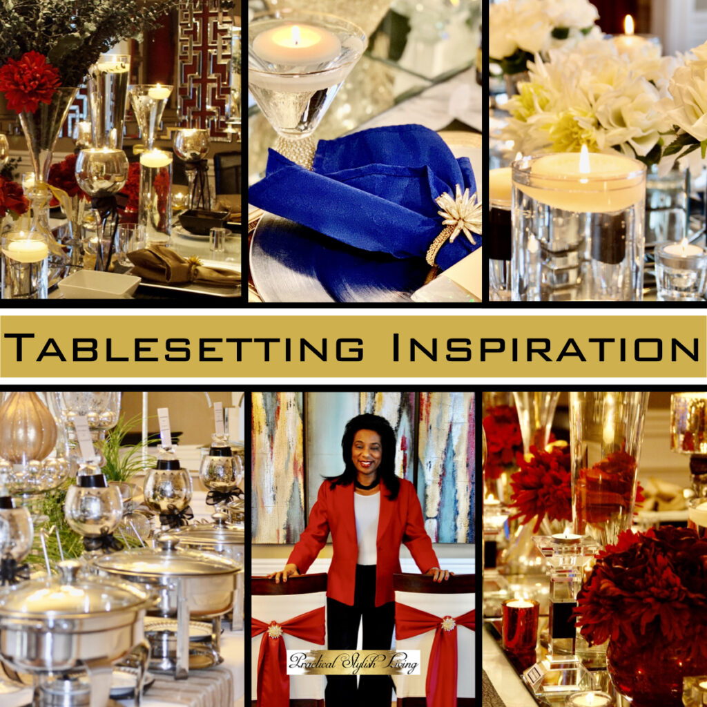 Practical Stylish Living | Luxe Entertaining | Luxe tablesetting inspiration