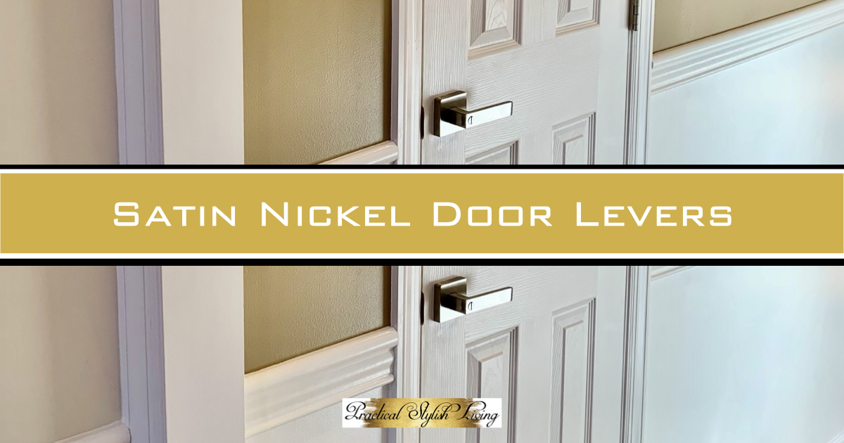 Satin Nickel Door Levers | Practical Stylish Living | Luxe Home Decor