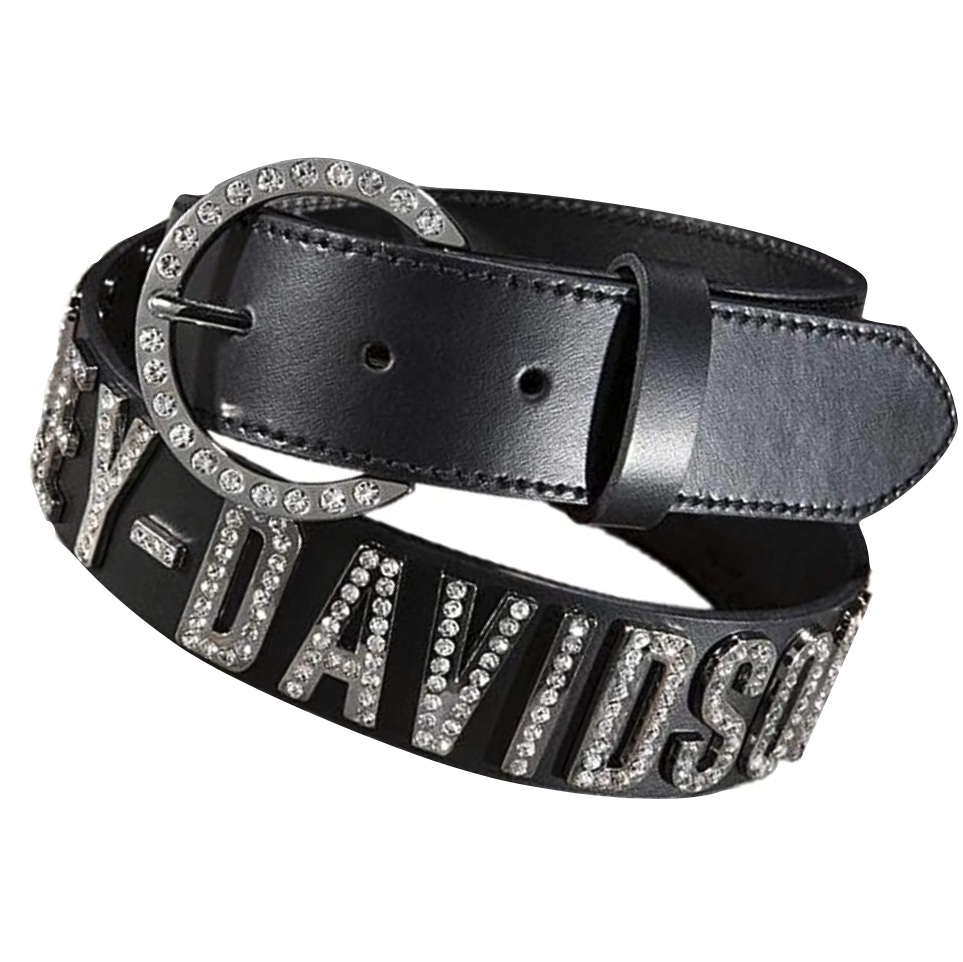Harley-Davidson black leather belt