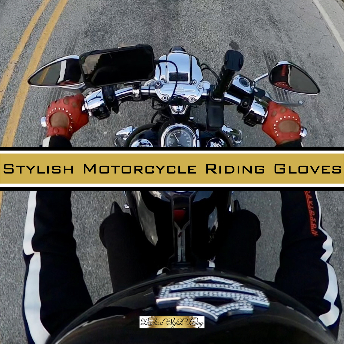 Stylish motorcycle riding glove hack for women