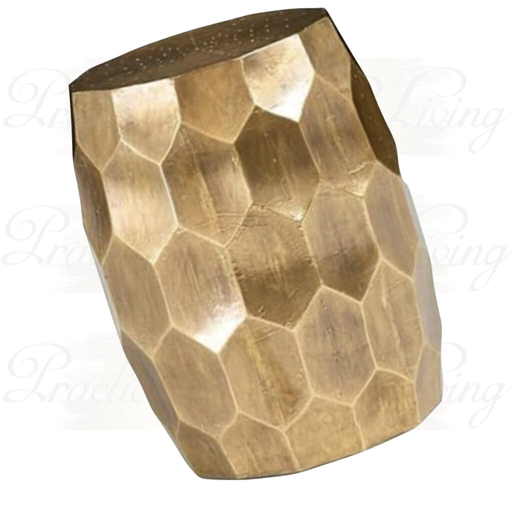 Gold end table