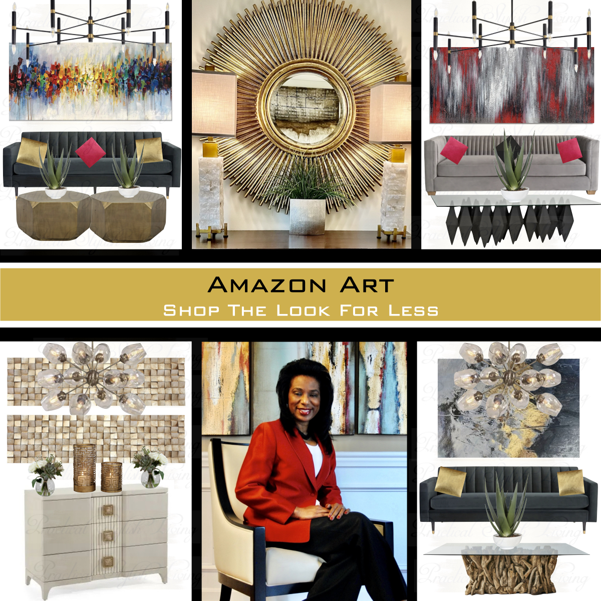 Amazon Contemporary Wall Art | Practical Stylish Living | Shop The Look For Less
