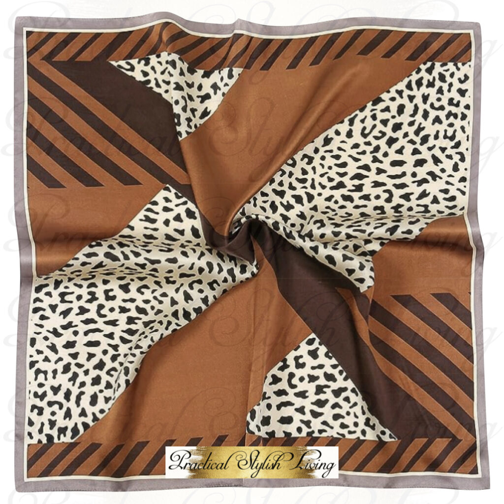 Brown Animal Print Stylish Biker Head Scarf Motorcycle Hair Accessories | Practical Stylish Living | Motorcycle Lifestyle