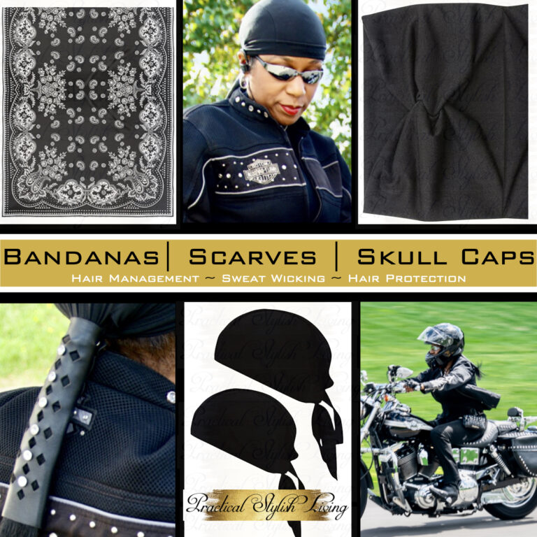 Bandanas Scarves Skull Caps Motorcycle Hair Accessories | Practical Stylish Living | Motorcycle Lifestyle