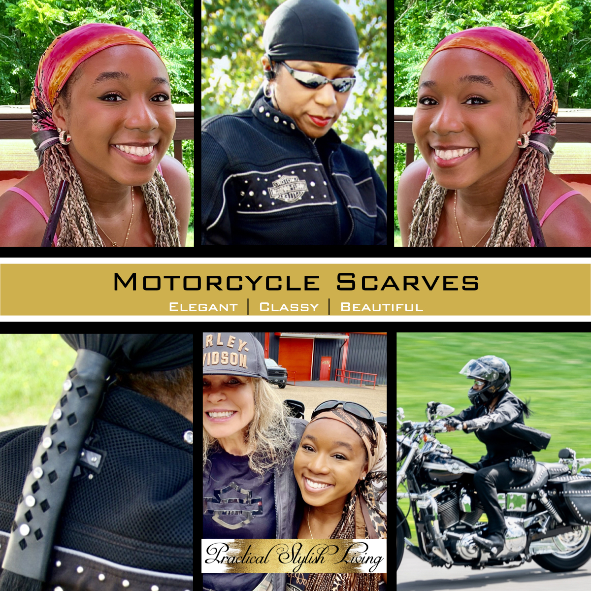Motorcycle Scarves Hair Accessories | Practical Stylish Living | Motorcycle Lifestyle